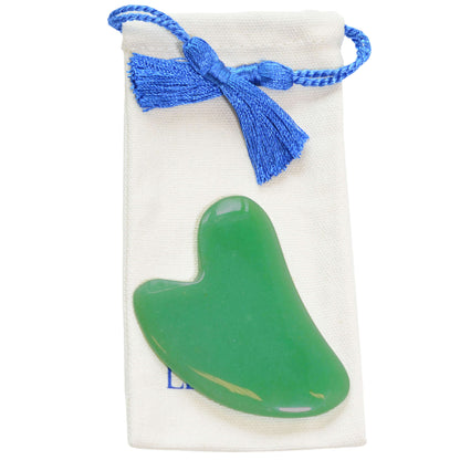 Gua Sha forma di cuore di giadadi alta qualità