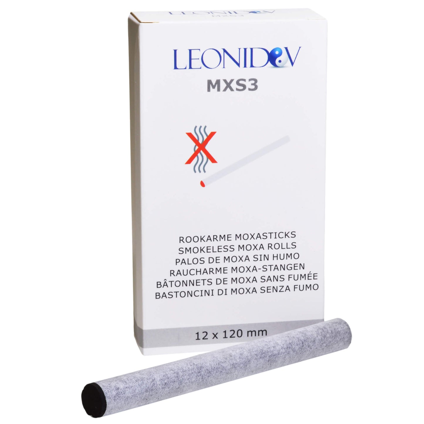 Bastoncini moxa senza fumo 120x12mm - 10 pz. con carta